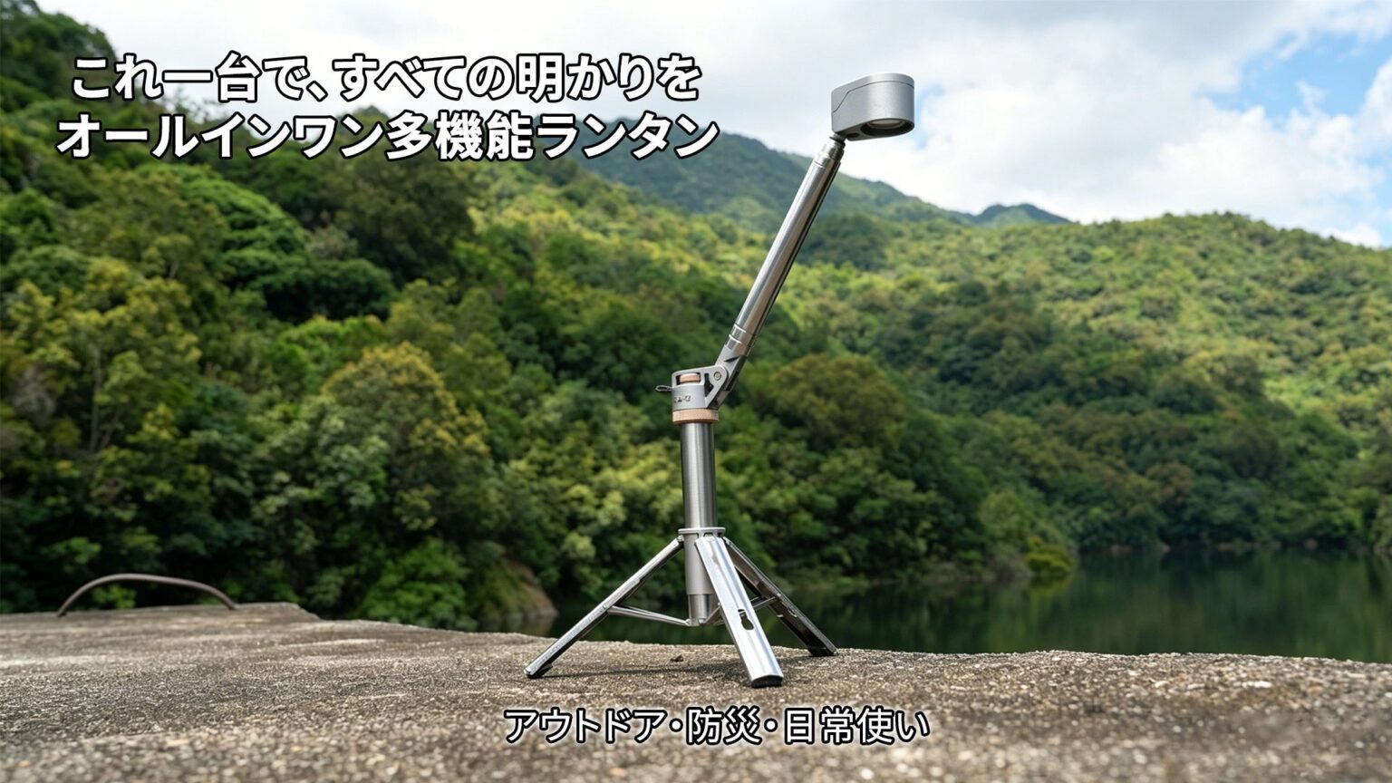 瀛石商社、キャンプ用ポータブルライト「ouTask TD2」発売告知 初期不良は7日以内で対応