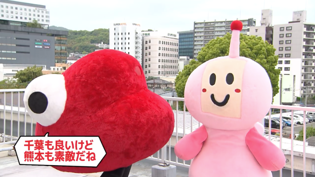 チバテレ「チュバ」とKAB「ケービィー」が球場中継CMで共演、4月25日12:55から放送