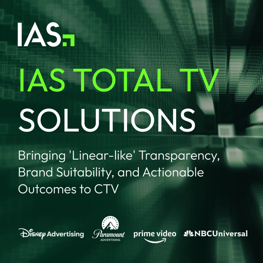IAS、CTV向け「IAS Total TV」提供開始 ストリーミング広告に番組単位の透明性