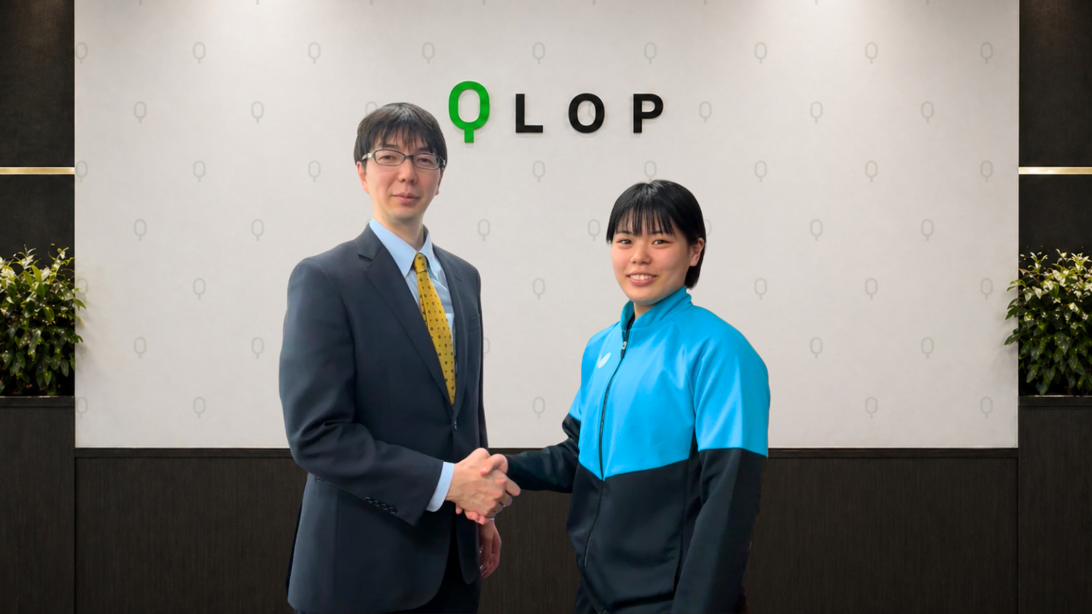 QLOP、卓球の面田采巳選手とスポンサー契約 グローバル発信を強化